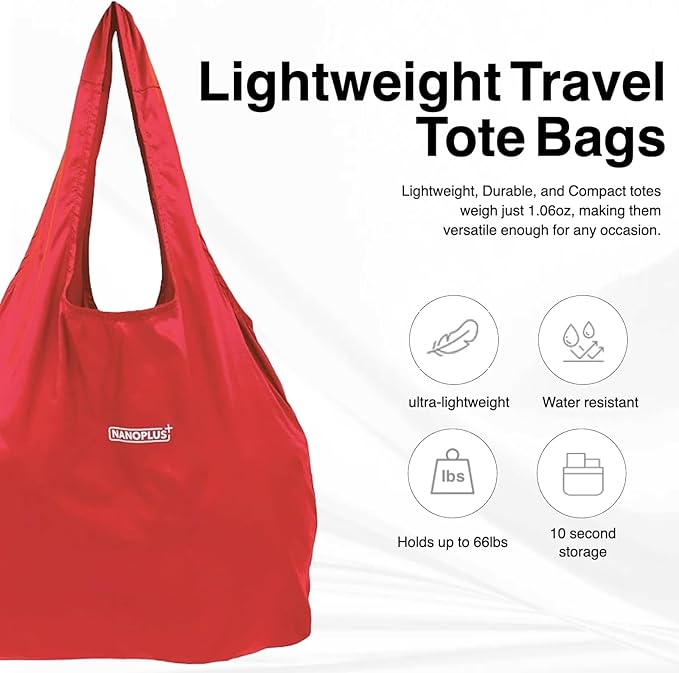 Compact Reusable Grocery Tote Bag – Lightweight, Foldable & Packable Shopping Bag for Travel - Image 4