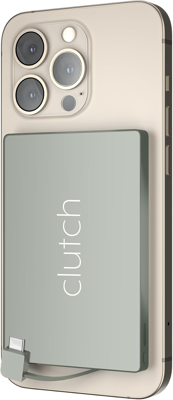 Clutch - Pro USB-C Portable Charger - Compatible with iPhone 15, 16, 17 & Android Devices - Power Bank Magnetic Battery - TSA Travel Approved - USB Rechargeable - Built-in Cable - 5000 mAh - 3.7oz - Image 3