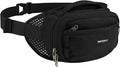 WATERFLY 2.3L RFID Fanny Pack: Anti-Theft Bellows-Style Opening for Hiking | Lightweight Water-Resistant Nylon, Breathable Back Pad, Woven Strap Loops, Key Hook, Travel Camping Cycling, Women Men by Waterfly