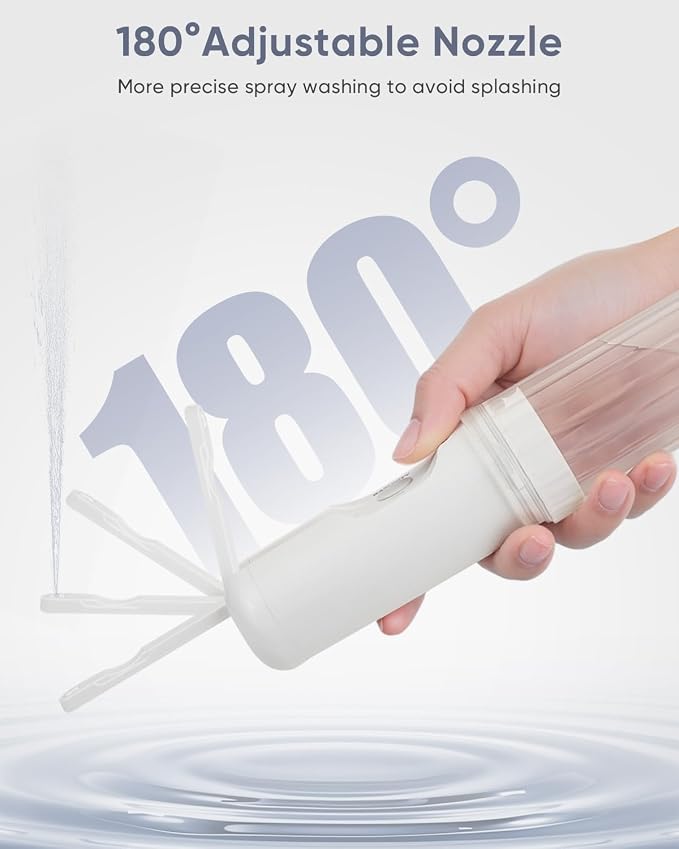 Portable Bidet for Travel, Multi- Bottle Compatible Handheld Bidet, 3 Water Pressure Modes, 180°Adjustable Nozzle, IPX6 Waterproof, White - Image 3