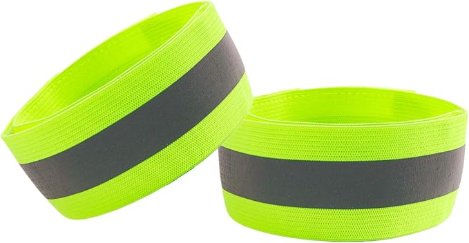 Reflective Running Gear,Reflective Bands for Arm/Wrist/Ankle/Leg,Biking Accessories for Women and Men by IDOU