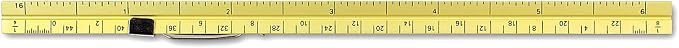 Alumicolor 3611-2 Aluminum Combination Pocket Scale With Clip, 6IN, Gold - Image 3