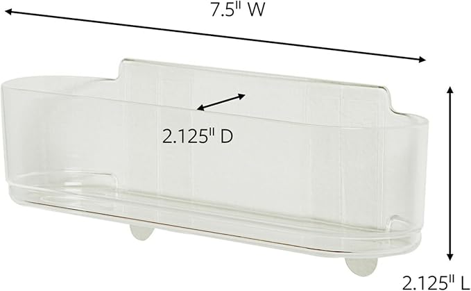 Command Clear Medium Caddy with Clear Strips, 1 Caddy, 4 Strips - Image 2
