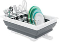 THANSTAR Collapsible Dish Drainer Portable Dinnerware Drainer Organizer for Kitchen RV Campers Travel Trailer Space Saving Kitchen Storage Tray by THANSTAR