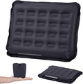 Inflatable Seat Cushion with Adjustable Firmness (Dark Gray) | adjustable firmness, lightweight, waterproof, non-slip. For stadium, office, camping, car & long flights by Bebykilemi