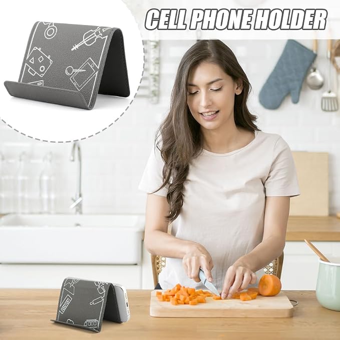 Airplane Phone Holder Flexible Flight Cell Phone Holder and Flexible Tablet Stand Airplane Travel Essential Accessories for Most Smartphones, Tablets(Color:Grey) - Image 4