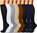 CHARMKING Compression Socks for Women & Men Circulation (8 Pairs) 15-20 mmHg Best Calf Socks Support for Athletic Cycling by CHARMKING