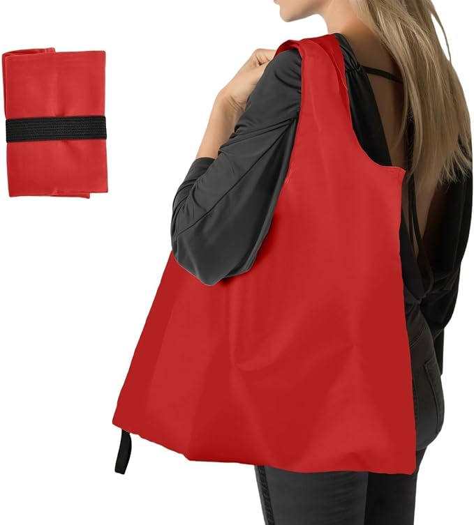 Foldable Shopping Bag, Reusable Grocery Bag Holder, Tote Bags by Unknown