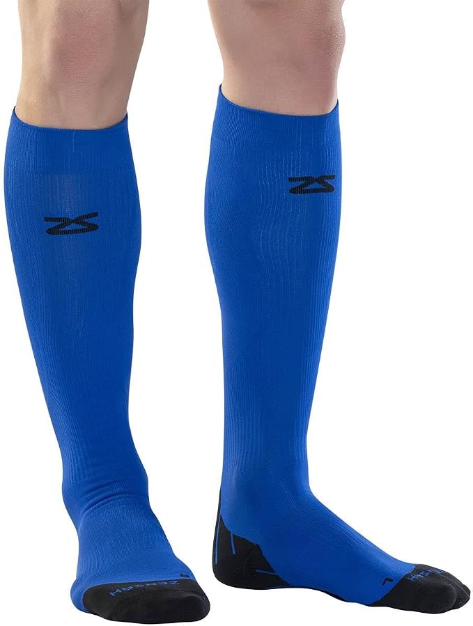 Zensah Tech+ Compression Socks - Knee High Running Socks for Sports, Travel, Made in Italy by Zensah