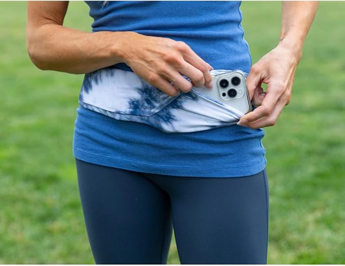 BANDI Pocketed Wraps – Running Waist Belt with Pockets for Phone, Money, Keys & Medical Devices | Secure, No-Bounce Travel & Fitness Belt, for Women and Men, USA Company - Image 4