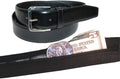 Men's Leather Money Belt Size 36 - Black by LeatherbossCollection