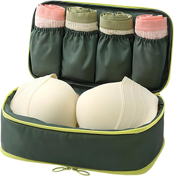 Portable Underwear Bra Storage Bag Waterproof Travel Organizers Multi-Layer Toiletry Packing Cube - Image 2