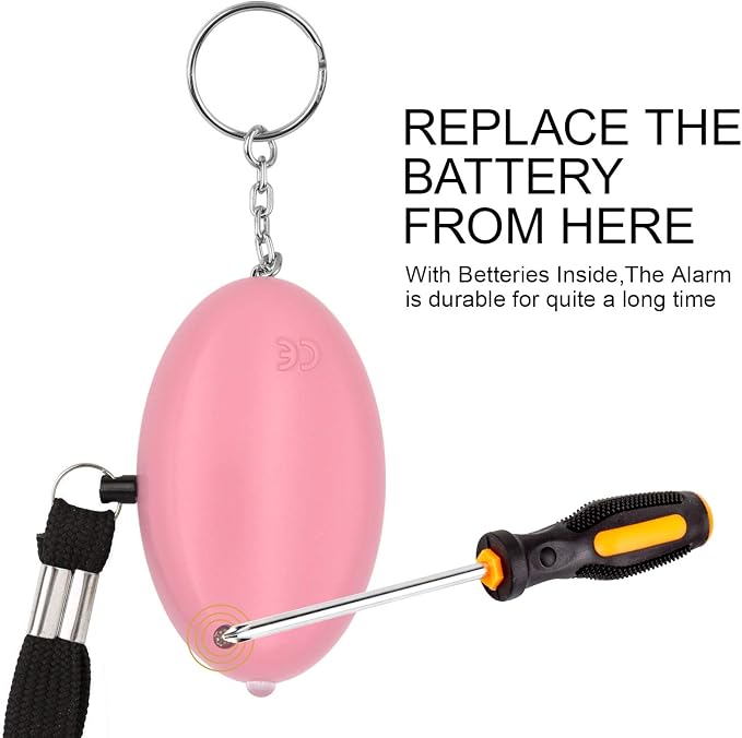 Safe Sound Personal Alarm, 8 Pack 140DB Personal Security Alarm Keychain with LED Lights, Emergency Safety Alarm for Women, Men, Children, Elderly - Image 4