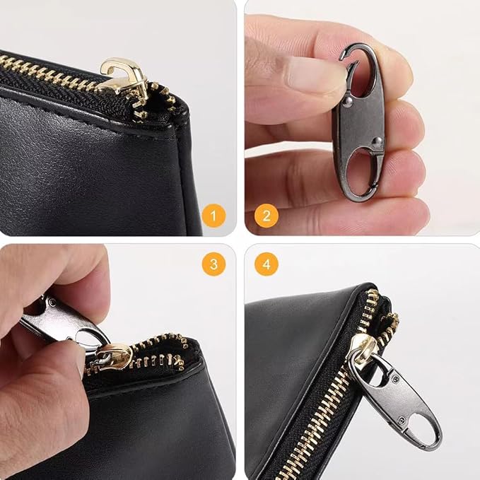 6Pcs Anti Theft Zipper Clip Dual Opening Pull Replacement Travel Locks | Theft Deterrent for Backpack, Luggage & Purse Travel, Commuting and Camping - Image 5