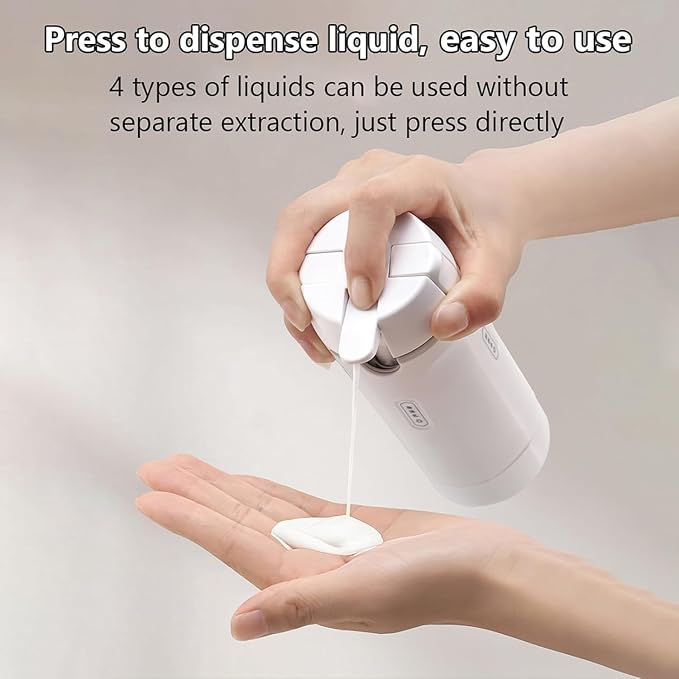 4 in 1 Travel Dispenser Set with 4 Pack 30ML Leak Proof Bottles for Toiletries, Portable Containers for Shampoo Lotion Conditioner Cream (Green) - Image 5
