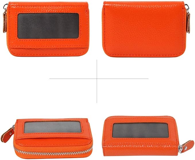 Women's RFID Blocking 12 Slots Credit Card Holder Leather Accordion Wallet - Image 3
