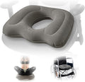Donut Seat Cushion, Inflatable Sitting Cushion, Coccyx Cushion | Donut Pillow for Tailbone Pain, Portable Inflatable Seat Cushion Pressure Relief, Suitable for Car, Airplane, Travel, Grey by Unknown