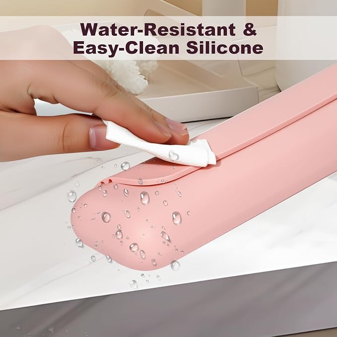 Electric Toothbrush Travel Cover - Waterproof Silicone, Fits Oral-B, Philips Sonicare, suri, burst, Aquasonic | Portable Storage Organizer Bag -Pink - Image 6