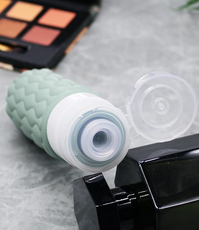 3.4oz Silicone Travel Bottles for Toiletries Refillable Liquid Accessories | for Shampoo and Conditioner, TSA Approved Leakproof Squeeze Bottles Travel-friendly with Labels/Clear Bag - Image 2
