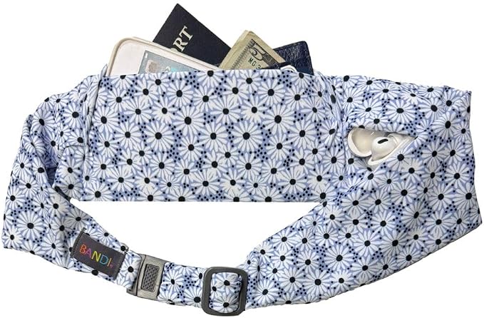 BANDI Plus Size Fanny Pack for Women – Travel-Ready Pocket Belt for Phone, Passport, Keys, Money, & Medical Devices (Pocketed Belt + Extender (28"-54"), Daisy Chain) - Image 2