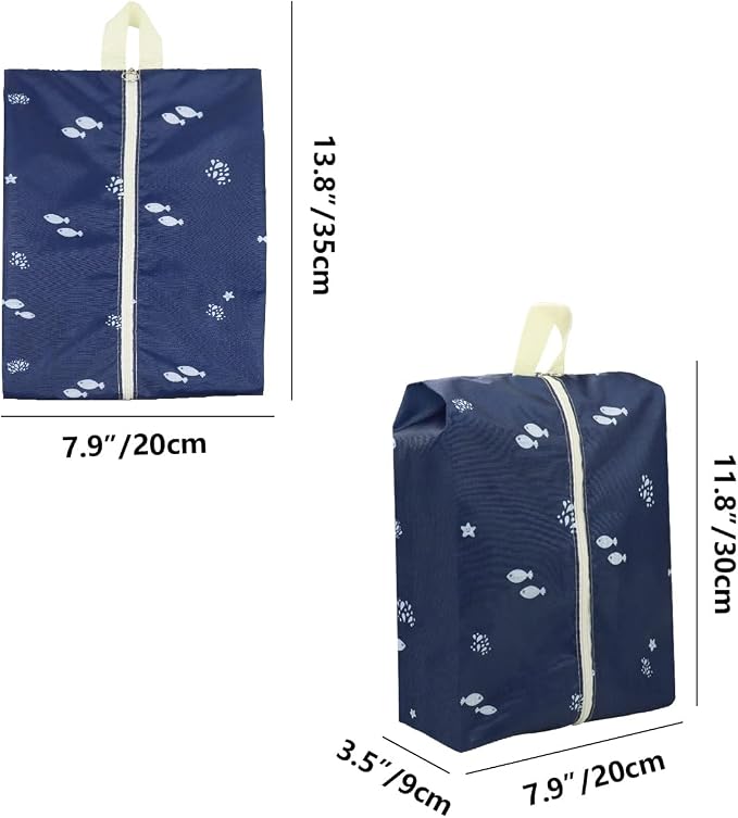 Travel Shoe Bags Waterproof Portable Shoe Storage Pouch with Handle for Men & Women - Image 2