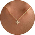 Gold Necklace for Women, Dainty Charm Pendant Necklace Jewelry Gift | 14K Gold Plated, Cute, Delicate, Adults, Non Tarnish, Hypoallergenic, Accessories by GUOKEJEWELRY