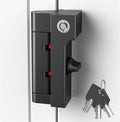 AST Home Security Door Reinforcement Lock, 1 Pack, Indoor Use, Childproof | Safety door lock, toddler proof security latch, kidproof door stopper with cylinder and snib, made of zinc alloy, matte black by ASTLockHardware