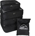 5 Set Packing Cubes for Travel Large Suitcase Luggage Organizer Bags Travel Accessories Vacation 4 Cubes 1 Laundry Pouch Bag by HOPSOOKEN