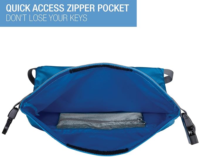Lewis N. Clark WaterSeals Locking Backpack | Waterproof Bag | Anti-Theft Combination Lock | For Men & Women | Teal - Image 4