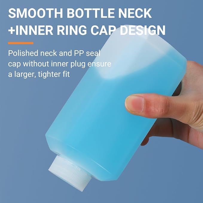 1.4oz/40ml Leak Proof Plastic Bottles with Caps for Liquids Sample, Reusable Small Bottles Containers for Travel, Camping and Hiking (Translucent, 10 Pcs) - Image 8