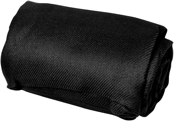 Cozy Compact Airplane Travel Blanket for Your Flight, Car, Camping, Home or Comforting Warmth Anywhere! - Black - Image 3