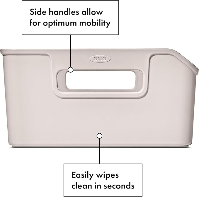 OXO Good Grips Pantry Storage Bin | Pantry Organizers and Storage, Modular Stackable Design, Sturdy Build, Cabinet Organizer - Image 3