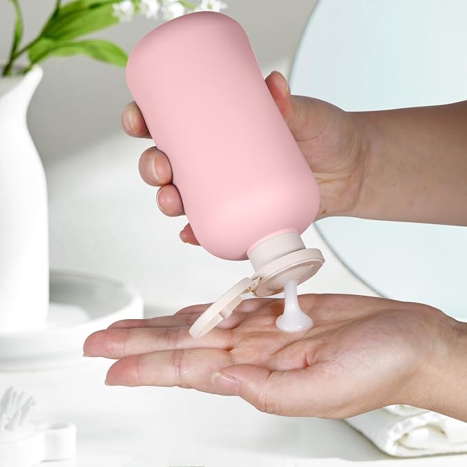 3 PACK Travel Shampoo Bottle, Empty Plastic Squeeze Bottles 6.8oz with Flip Cap, Lotion Container for Toiletries Travel Size Shampoo and Conditioner - Image 6
