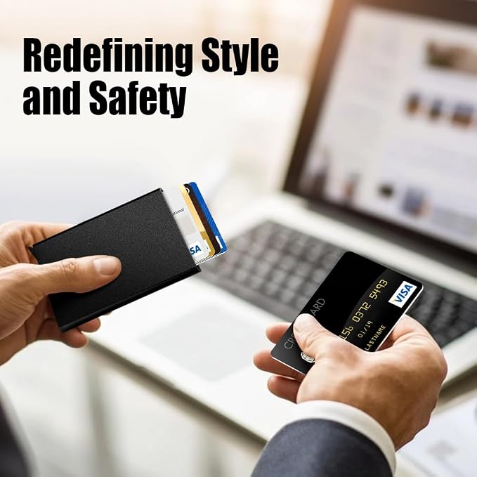 FurArt Slim Minimalist Wallet RFID Credit Card Holder for Men | slim minimalist compact rfid id window thin - Image 7