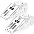 Door Stop Alarm, Door Stopper with 120DB Security Alarm, Floor Wedge Doorstop for Travel Apartment Home House (Pack of 2) by Monsin