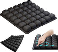 Inflatable Seat Cushion Press-to-Inflate Travel Airplane Car Office | 17.3"x17.3"x1.8", 36 cells, supports 330 lbs, ergonomic, pressure relief, lightweight, non-slip, foldable,no storage bag by Mosabear