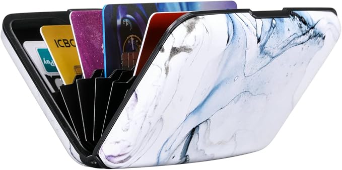 RFID Blocking Credit Card Protector Case Holder Wallet for Men Women | RFID Blocking Credit Card Protector Aluminum ID Case Hard Shell Business Card Holders Metal Wallet for Men or Women - Image 6