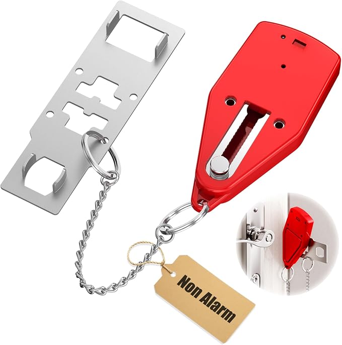 Portable Hotel Door Lock, Newest Extra Security Travel Lock for Hotel Door Locks for Travelers Security, Easy Install Portable Door Lock for Apartment, Airbnb, Dorm & Home Safety by Piosarafiem