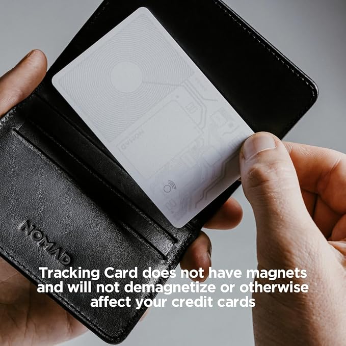 Nomad Tracking Card White, Slim Card Tracker with IPX7 Waterproof and Dust Proof - Card Tracker for Wallet & Luggage, 5 Months GPS Tracker Long Battery Life, Rechargeable, Compatible with iOS Only - Image 7