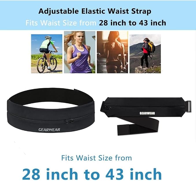 Running Belt | Runner Fanny Pack for Women and Men | Adjustble Waist Band Pack for Storage Phone - Image 5