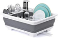 THANSTAR Collapsible Dish Drying Rack Portable Dinnerware Drainer Organizer for Kitchen RV Campers Travel Trailer Space Saving Kitchen Storage Tray by THANSTAR