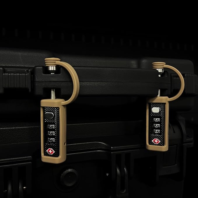 LAFENLIN TSA Lock for Gun Case, 3-Dial Combo Padlock | TSA-approved Combo Padlock (No key). Cut-resistant Steel Shaft, Weatherproof. Fits Rifles,Pistols, Cameras,Cases & Ammo Boxes - Image 4