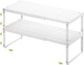 RUILALIFE Expandable Cabinet Organizer Shelf With Adjustable Height, Stackable Kitchen Countertop Organizer Rack, Adjustable Shelf Riser For Kitchen Counter, Pantry, Cupboard, Desk, Tabletop by RUILALIFE