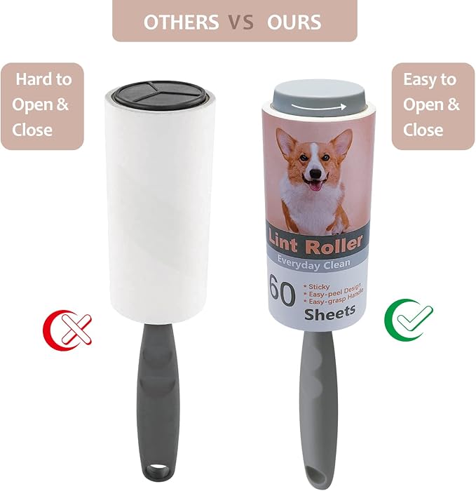 Keep Your Secret- Lint Roller for Diversion Safe-Hidden Compartment for Keys, Cash and Valuables(Dog) - Image 4