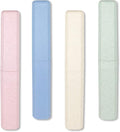 Mulbozy 4 Packs Portable Travel Toothbrush Case, Breathable Plastic Toothbrush Holder for Home, Travel, Business, Camping, School by Mulbozy