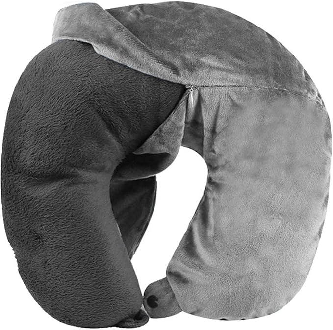 Washable Travel Neck Pillow Cover - Grey by Cl%C3%B6udz