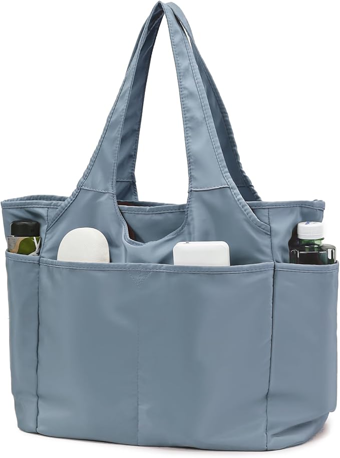 SOYMWIN Tote Bag for Women,Large Tote Bag with Compartments and Multiple Pockets,Quilted Shoulder Bag for Travel Work Sports | Large by SOYMWIN