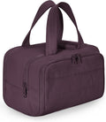 BAGSMART Travel Toiletry Bag, Crush Toiletry Bag for Women, Wide-open Puffy Toiletry Bags for Traveling, Large Travel Cosmetic Makeup Bag Organizer for Accessories,Toiletrie (Rosy Purple) by BAGSMART