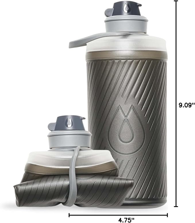 HydraPak Flux - Collapsible Backpacking Water Bottle (750ml, 1L, 1.5L) - BPA Free, Ultra Light, Spill-Proof Twist Cap - Image 7