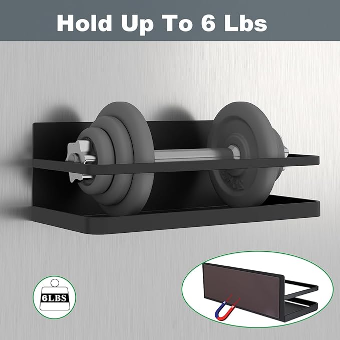 Magnetic Spice Rack Organizer Single Tier Refrigerator Spice Storage Shelf, kitchen organization, Easy to Install the Side of Refrigerator Can Hold spices,Jar of Olive Oil, Pepper, Small Things - Image 3